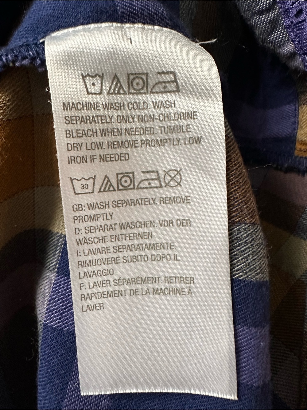 Women’s LOGO Lori Goldstein Blue Purpke & Yellow Plaid Button-Up Shirt Sz:3X GUC - Picture 9 of 13